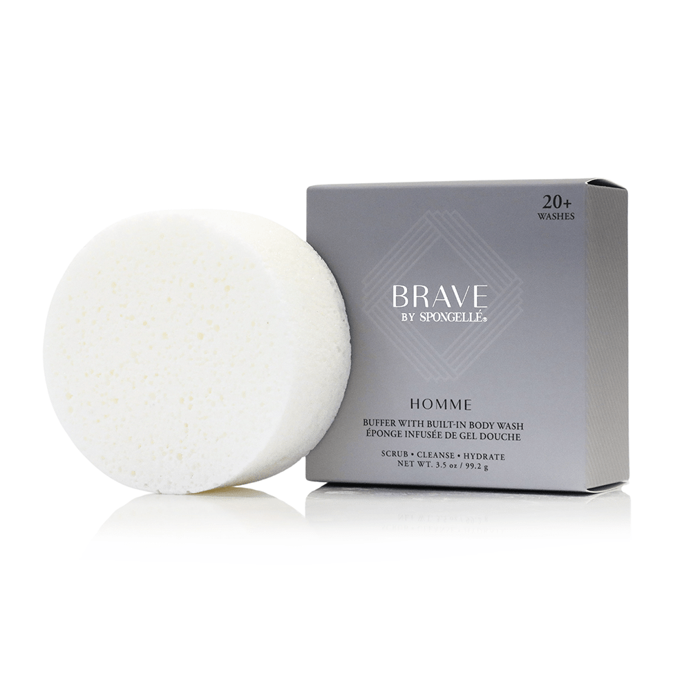 Spongellé 20+ Men's Brave body wash infused buffer