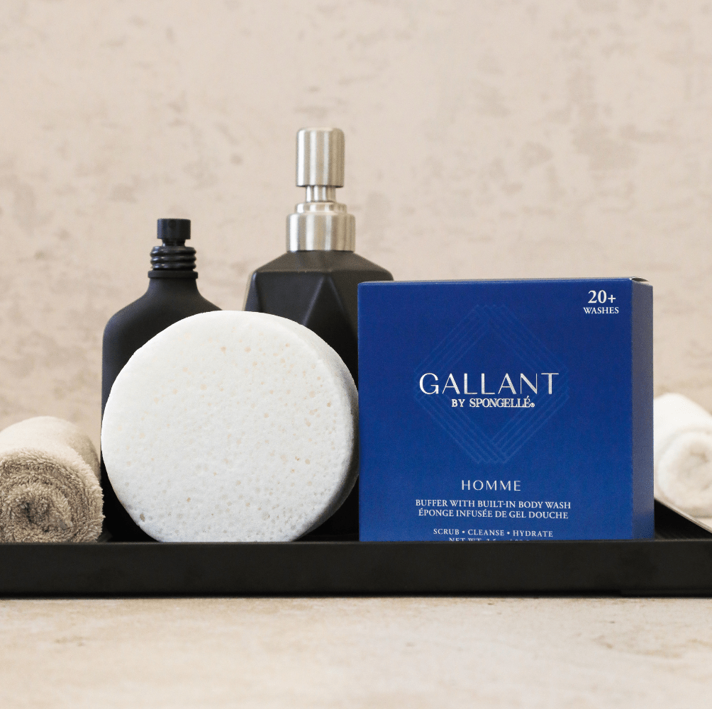 Spongellé 20+ Men's Gallant body wash infused buffer, view 2