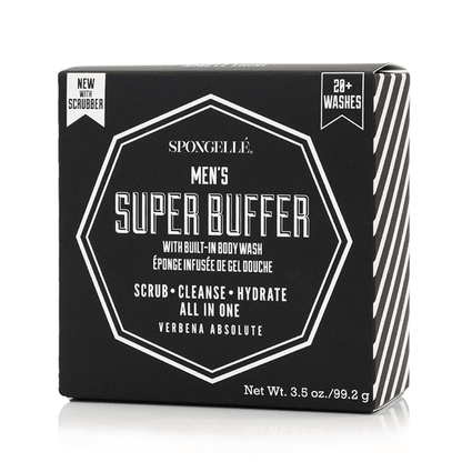 Spongellé 20+ Men's Super buffer with black scrubber, Verbena Absolute, view 4