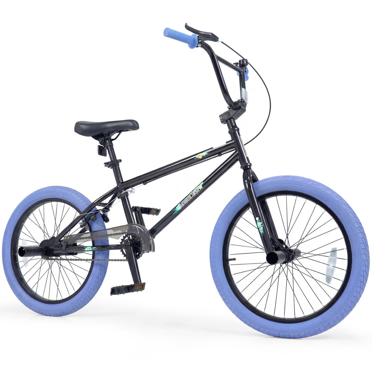 20 inch trick bicycle with 360 degree steering and metal pegs for kids and teens, GBruno Store, view 11