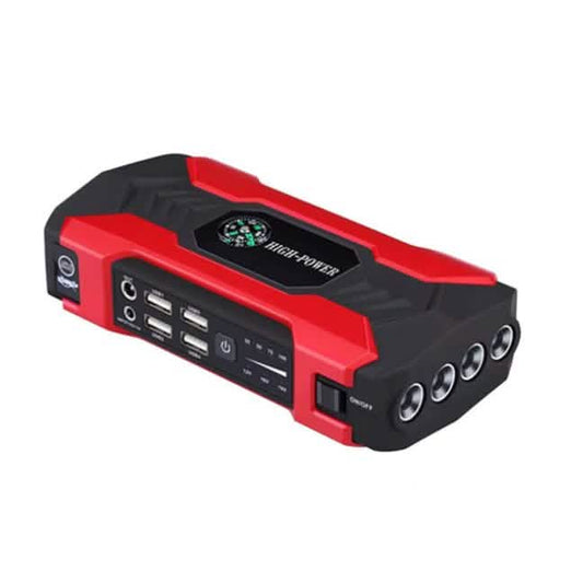 Red 20000mAh car jump starter power bank, 200-600A, by EasyOptionXY, view 2