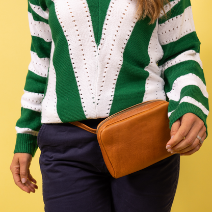 Leather Fanny Pack - Natural by CASUPO
