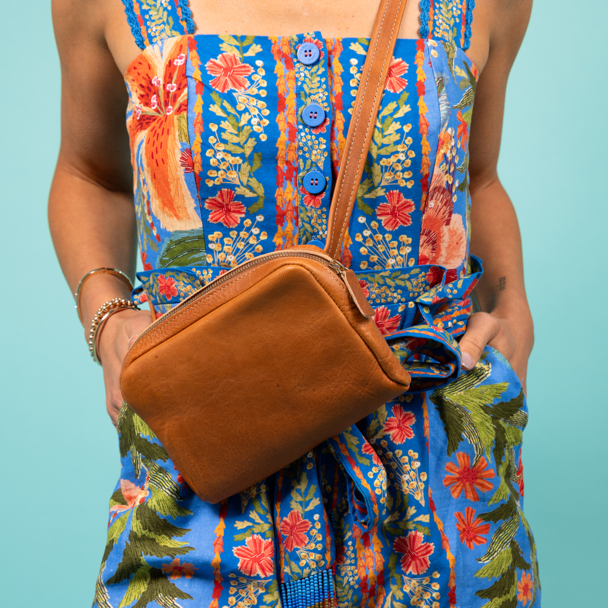 Leather Fanny Pack - Natural by CASUPO