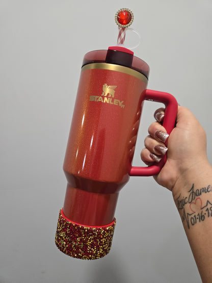 Scarlet Bling Boot Bumper Sleeve for 40oz. by THE SALTY CHIC