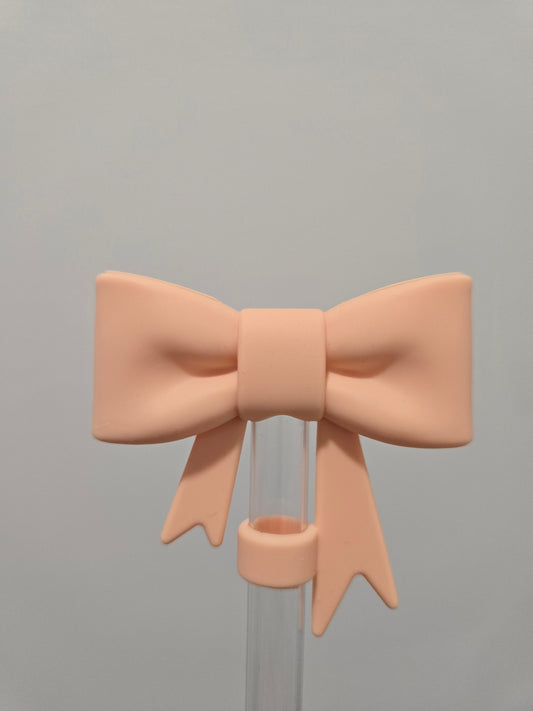 Periwinkle Logo Bow Strawtopper by THE SALTY CHIC