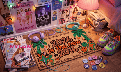 2026 is the New 2016 coir doormat with retro font by Coco Mats N More, view 2
