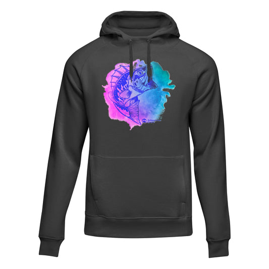 Watercolor Fishing Unisex Hoodie by Outdoorzees