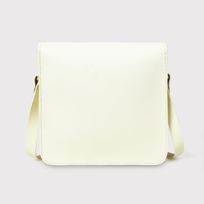 White Elegance Crossbody Sling Bag by Classy Leather Bags