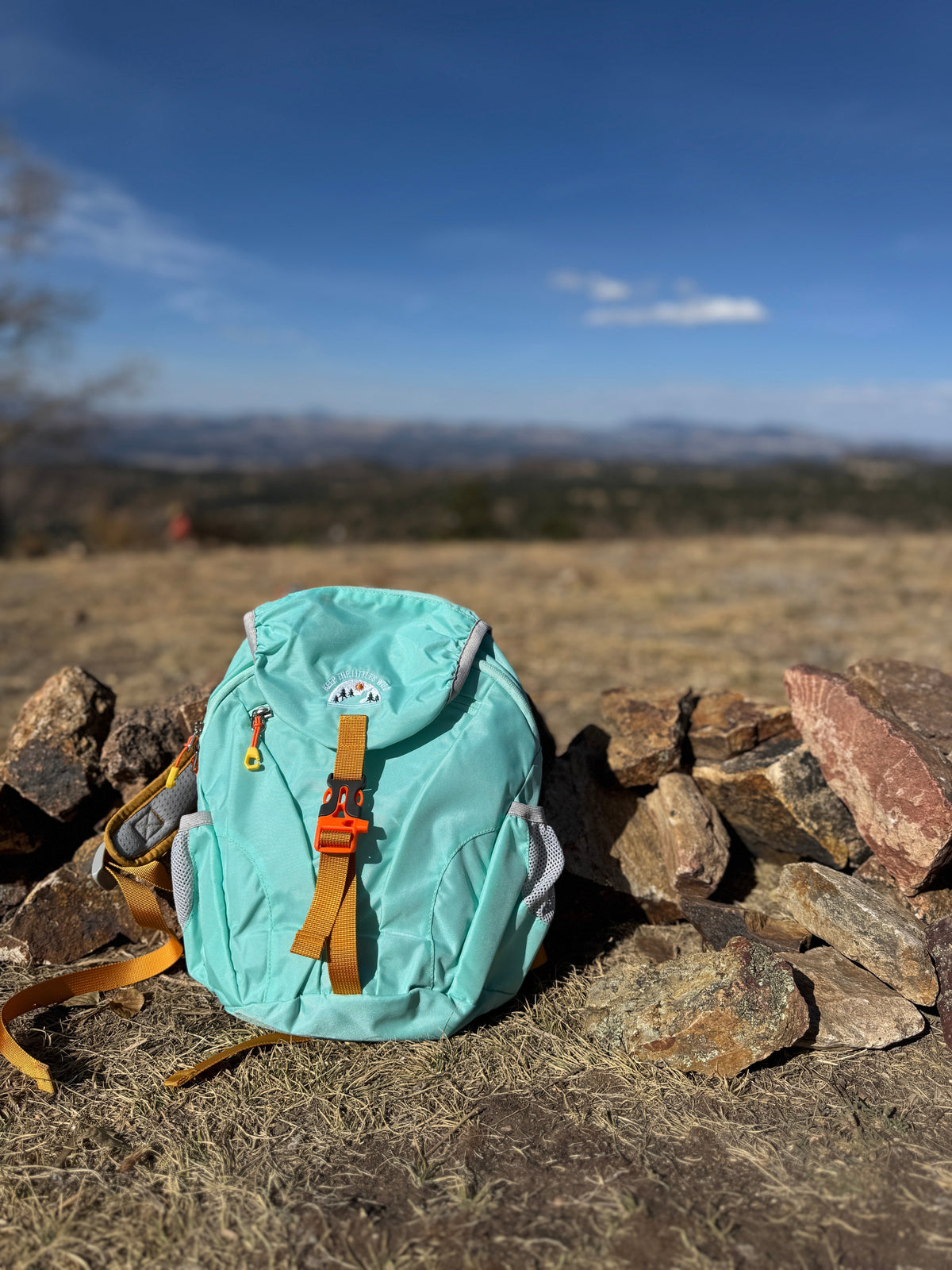 Kid’s (Ages 2 to 7) light blue Hiking Pack - Water Bladder System Compatible for Young Hikers by Keep the Littles Wild