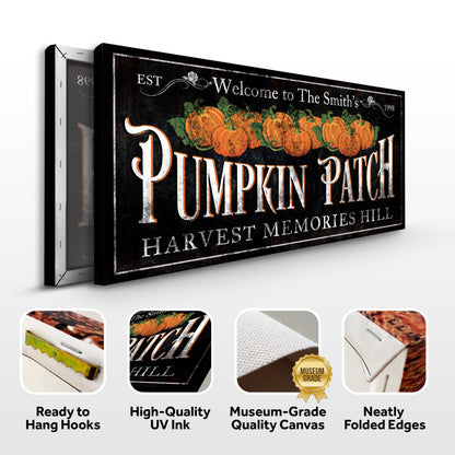 Personalized Pumpkin Patch Sign IX by Tailored Canvases