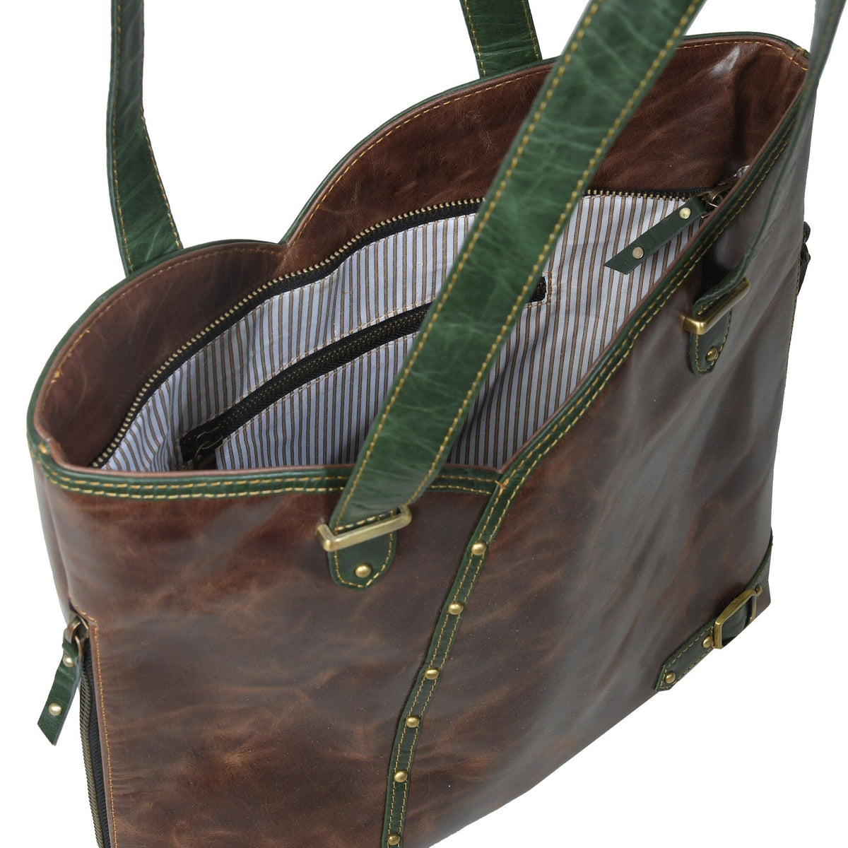 The Riley Handbag - Brown by Classy Leather Bags