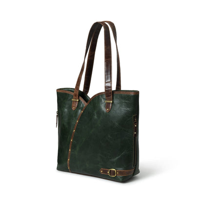 The Riley Handbag- Green by Classy Leather Bags