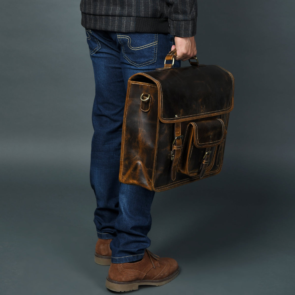 MaheTri Old School by Classy Leather Bags