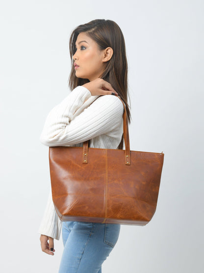Kim & Blair Combo - Cocoa Brown by Classy Leather Bags
