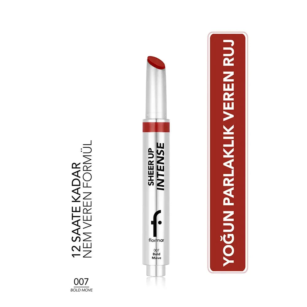 Flormar Sheer Up Lipstick 007 Bold Move 3g by Beauty Care Bag