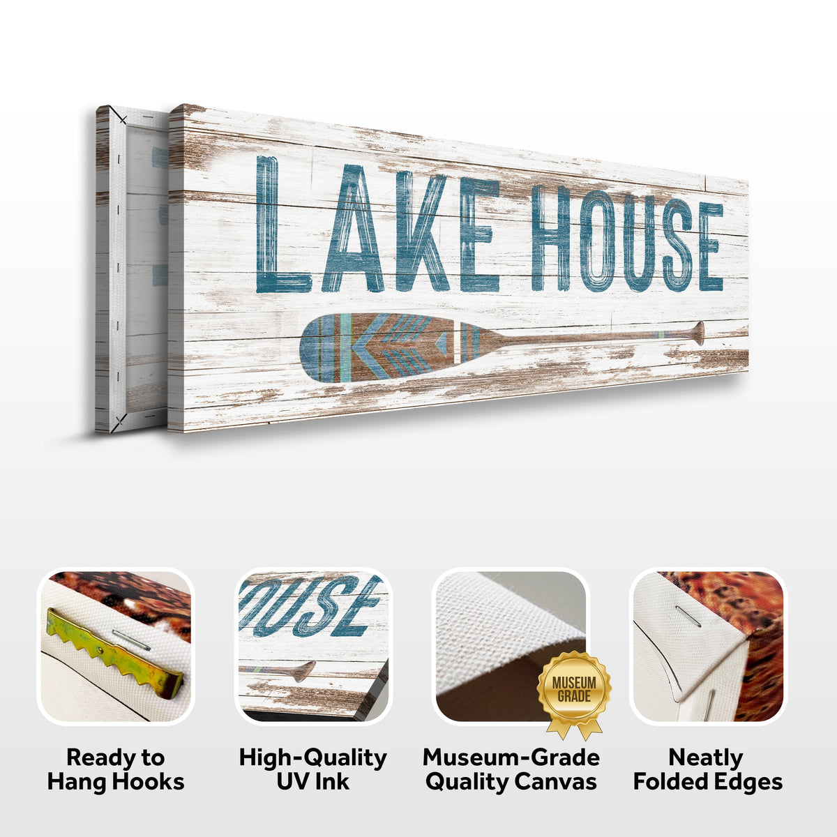 Lake House Coastal Sign II by Tailored Canvases