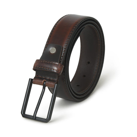 Hickory Brown Leather Belt by Classy Leather Bags