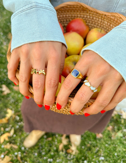 Indigo Signet Ring by Elevated Faith