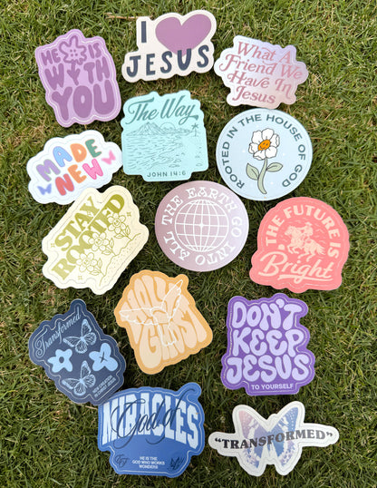 50 Random Stickers by Elevated Faith