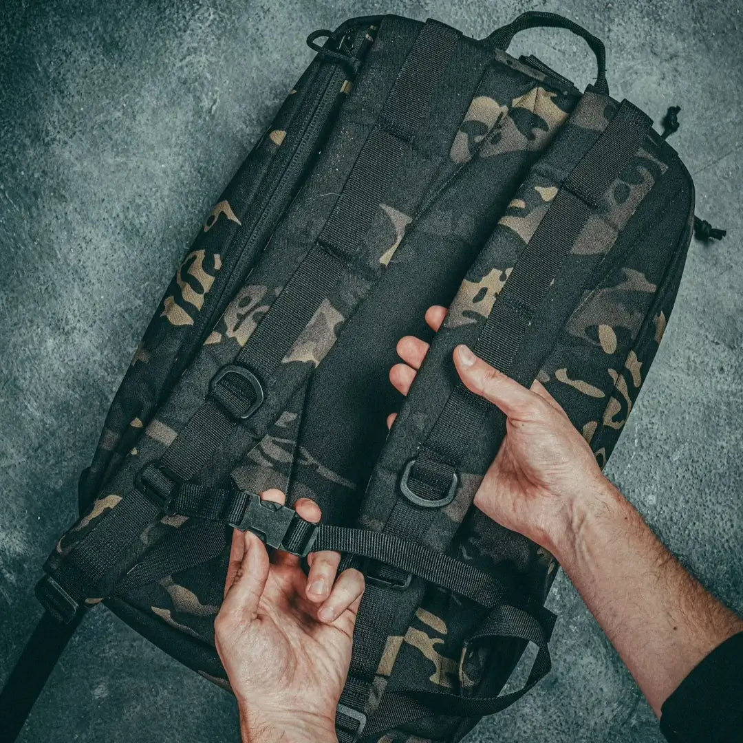 Recycled Firefighter 24 Hour Backpack 500D in MultiCam Black, view 4