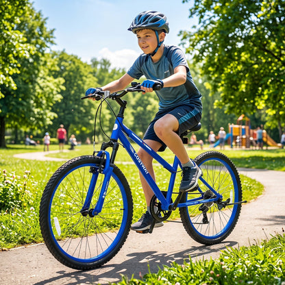 24 inch 7-speed kids mountain bike with adjustable suspension, GBruno Store, view 2