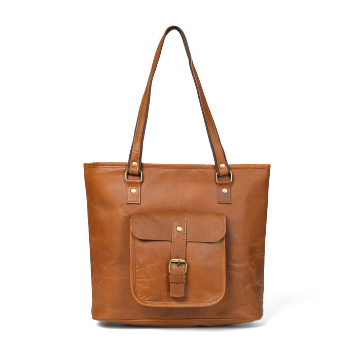 Classic Chic Genuine Leather Tote by Classy Leather Bags
