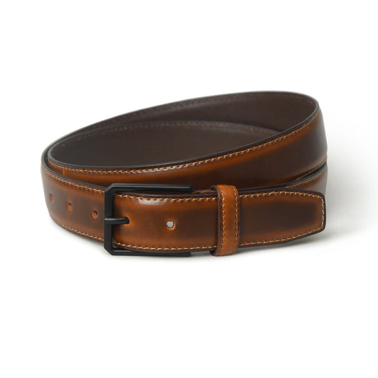 Cooper Caramel Leather Belt by Classy Leather Bags