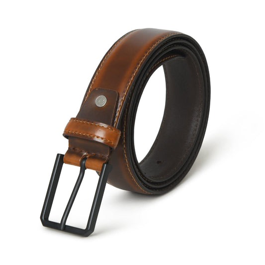 Cooper Caramel Leather Belt by Classy Leather Bags