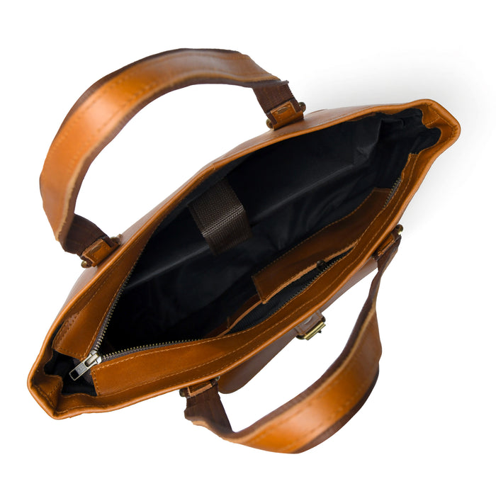 Classic Chic Genuine Leather Tote by Classy Leather Bags