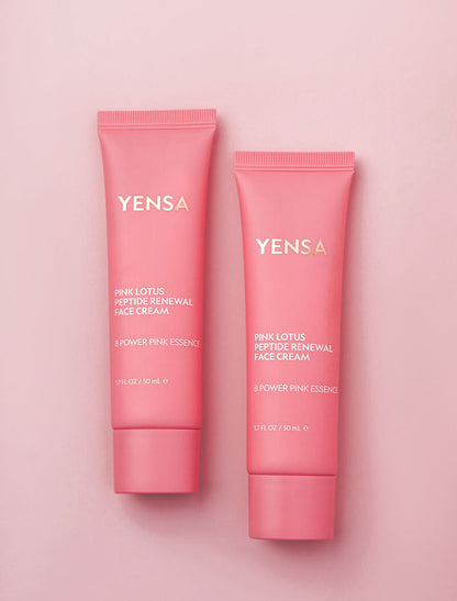Pink Lotus Peptide Renewal Face Cream by YENSA
