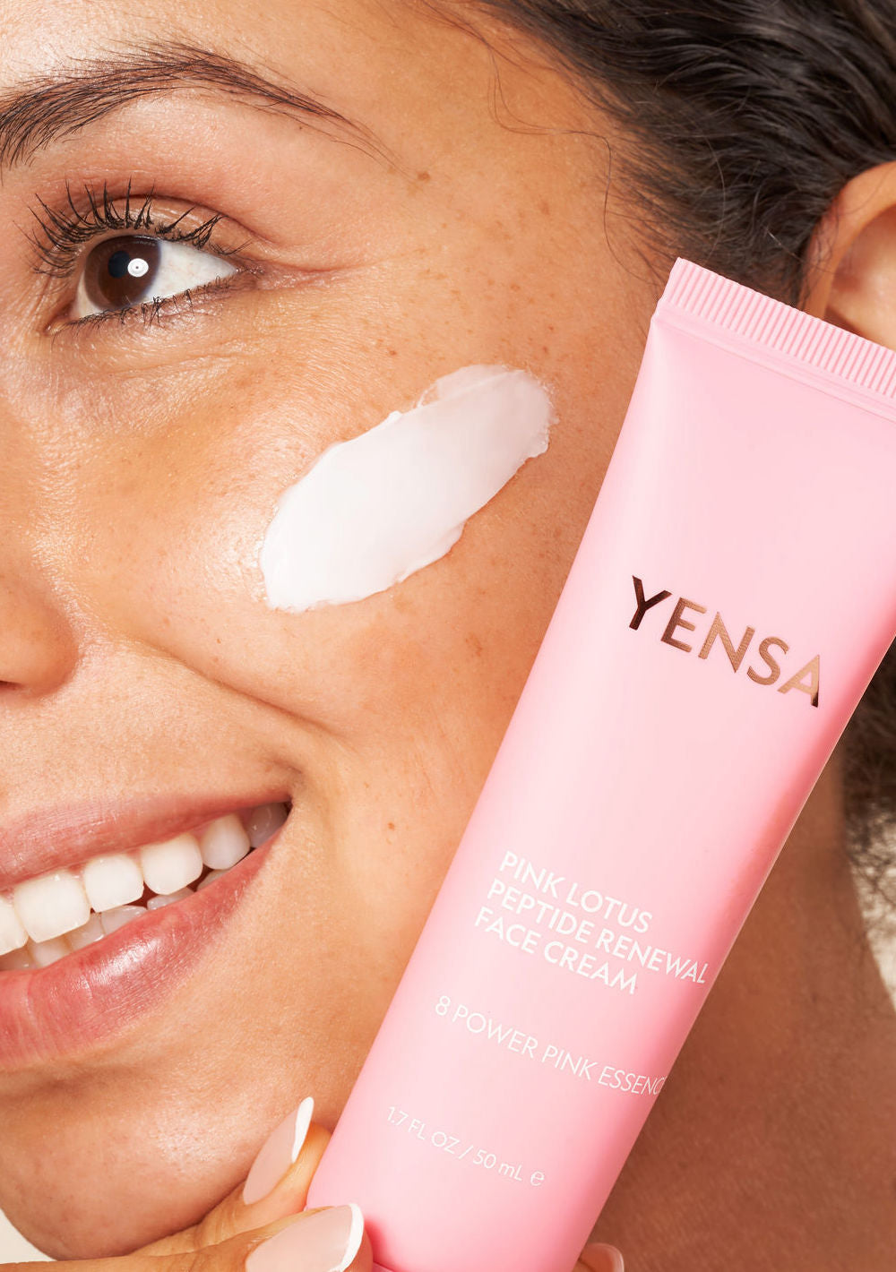 Pink Lotus Peptide Renewal Face Cream by YENSA