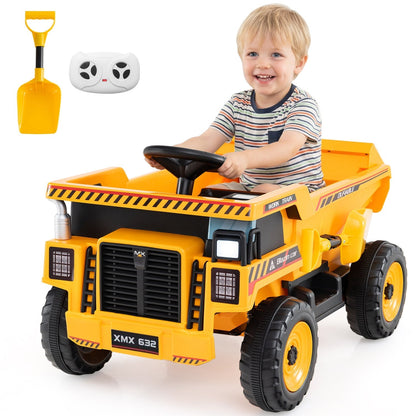 24V electric dump truck ride-on toy with remote control, GBruno Store, view 3