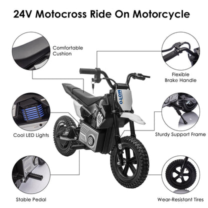 24V kids electric motocross ride-on motorcycle, GBruno Store, view 8