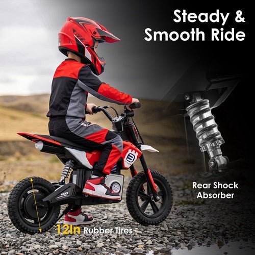 24V Electric Motocross Ride-On Motorcycle for Kids Ages 5-12Ride-On ToyTorqelo.com