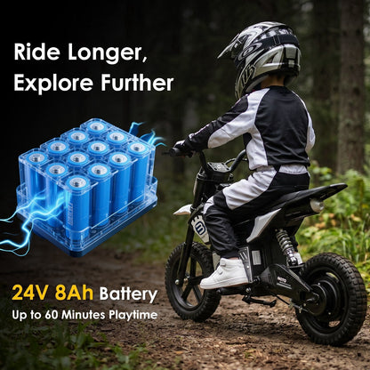 24V kids electric motocross ride-on motorcycle, GBruno Store, view 7