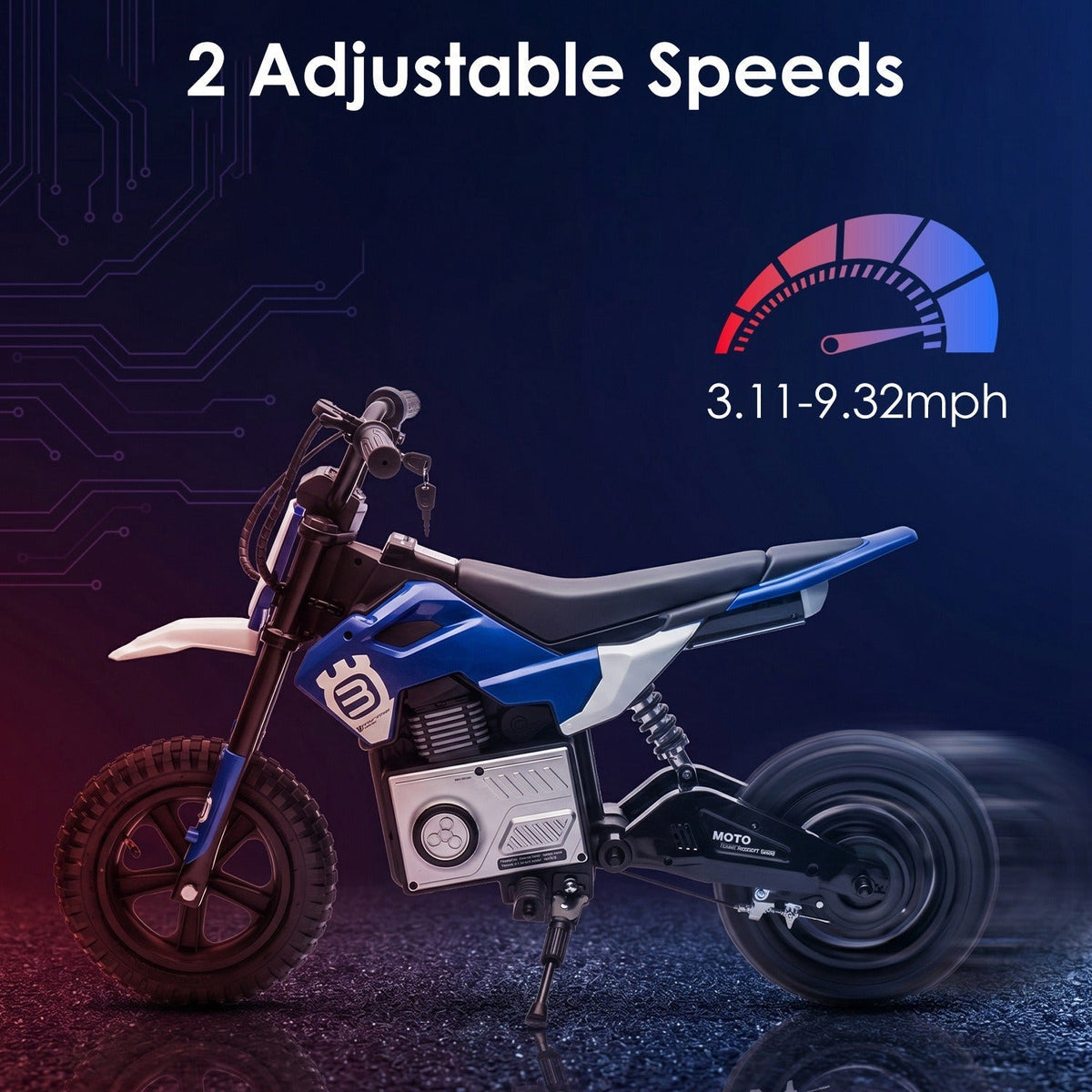 24V Electric Motocross Ride-On Motorcycle for Kids Ages 5-12Ride-On ToyTorqelo.com