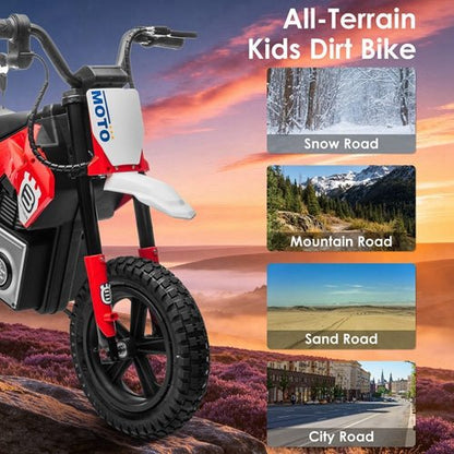 24V Electric Motocross Ride-On Motorcycle for Kids Ages 5-12Ride-On ToyTorqelo.com