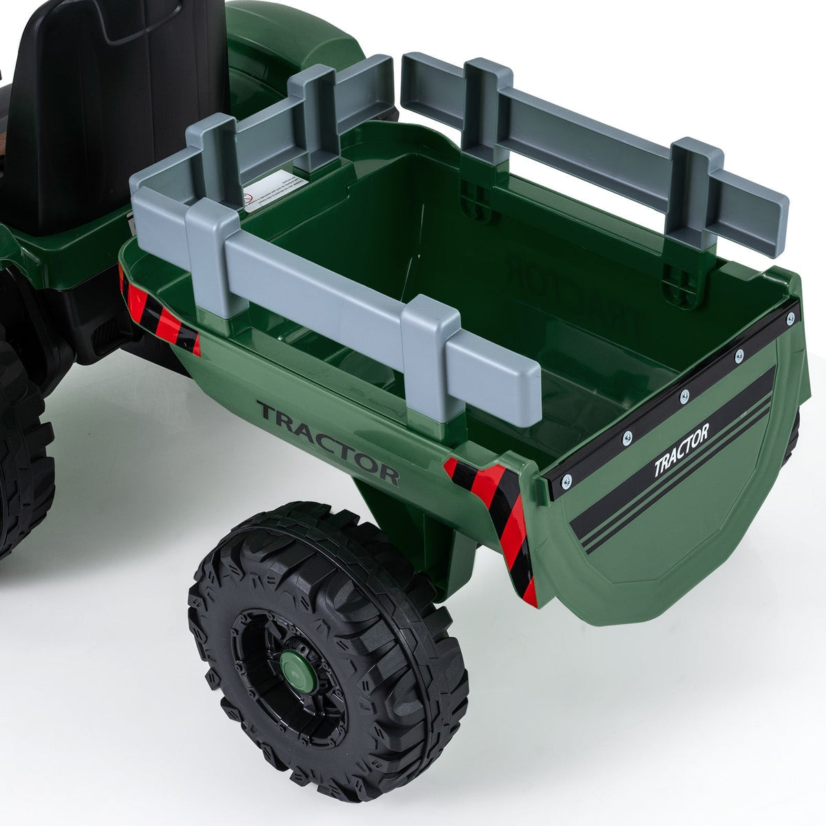 24V Ride On Tractor for Kids Electric Vehicle with Detachable Trailer and Remote ControlTorqelo.com
