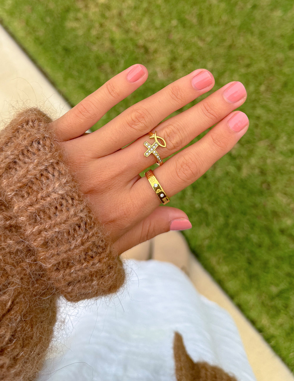 Gemstone Logo Ring by Elevated Faith
