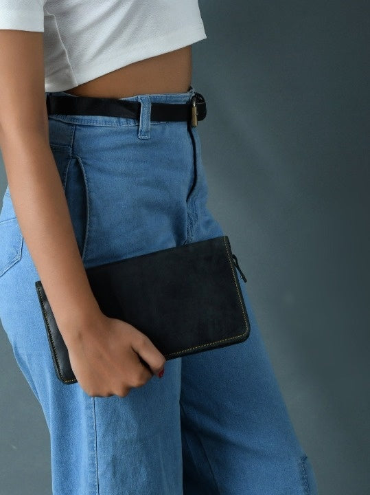 Blair Women's Wallet- Black by Classy Leather Bags