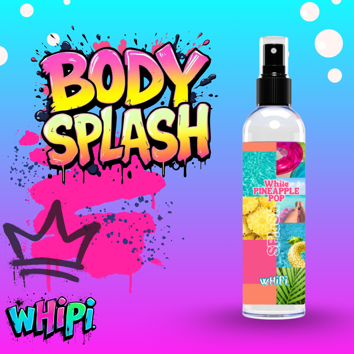 Body Mist- White Pineapple Pop Body Mist by Whipi Co