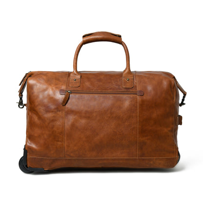 Harbor Leather Trolly Carry-On by Classy Leather Bags