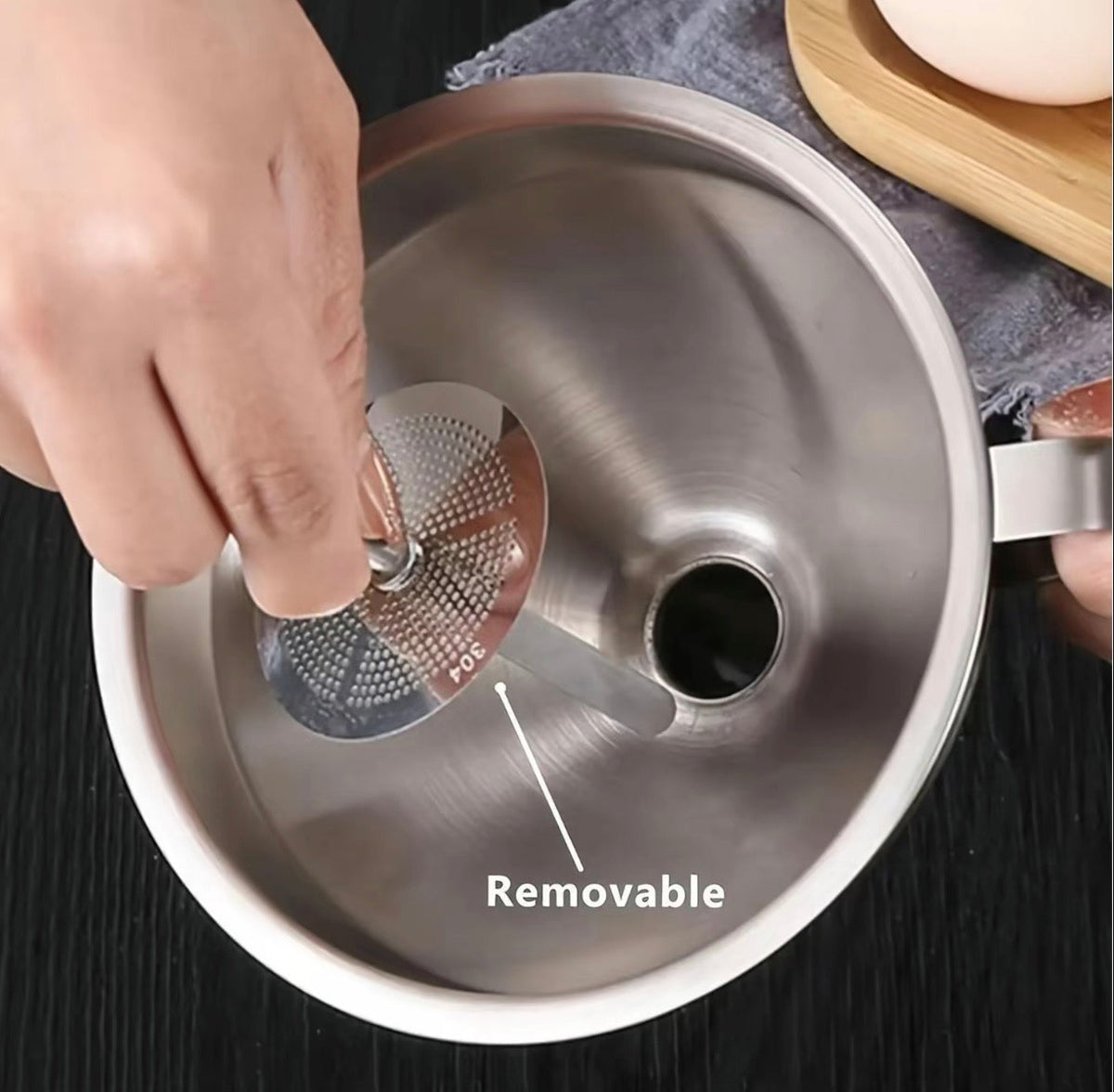 SmartStrain Kitchen Oil Funnel Filter by V.I.P Digital Presence