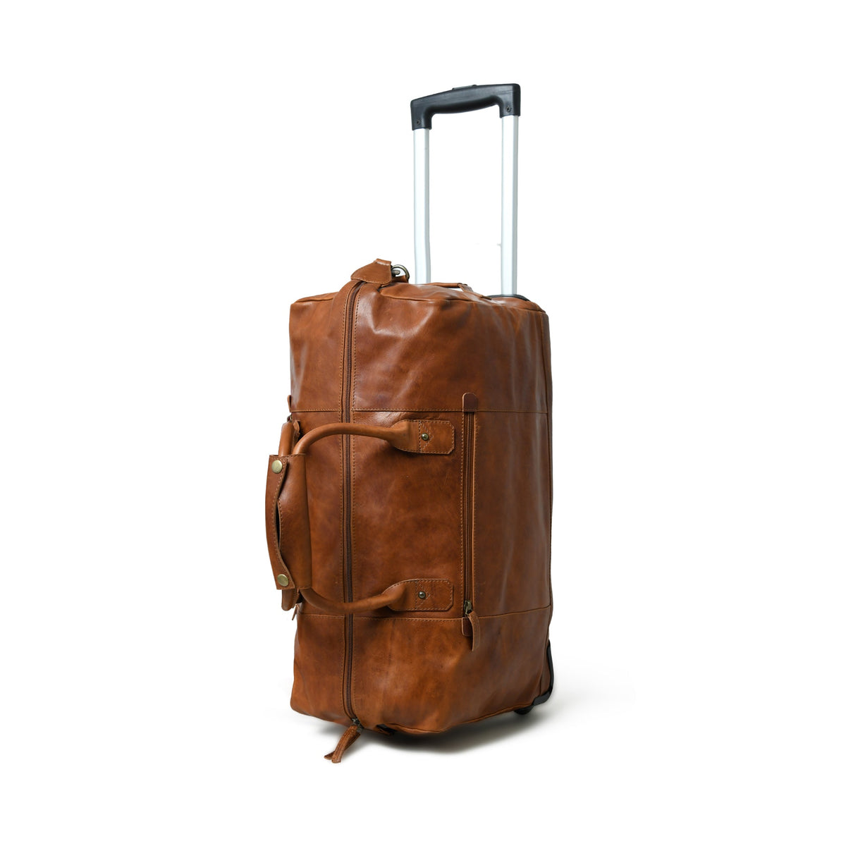 Harbor Leather Trolly Carry-On by Classy Leather Bags