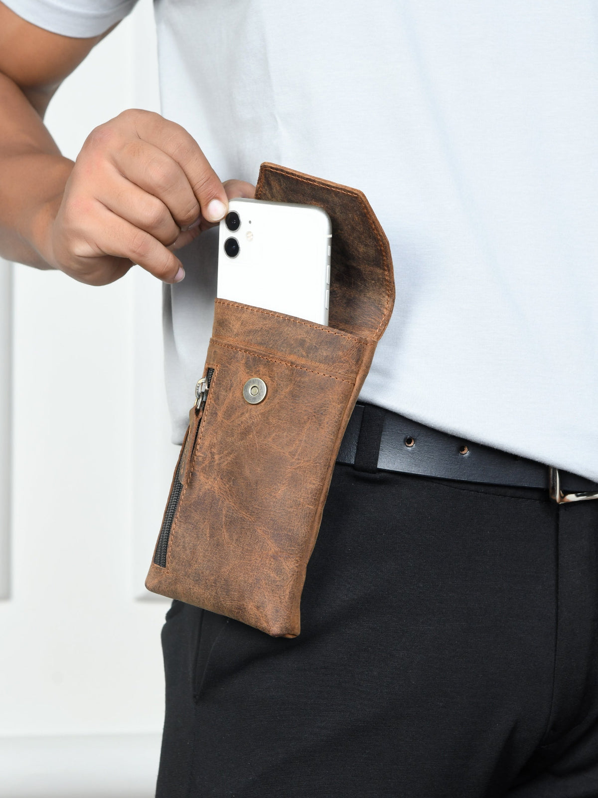 Premium Leather Holster Case by Classy Leather Bags