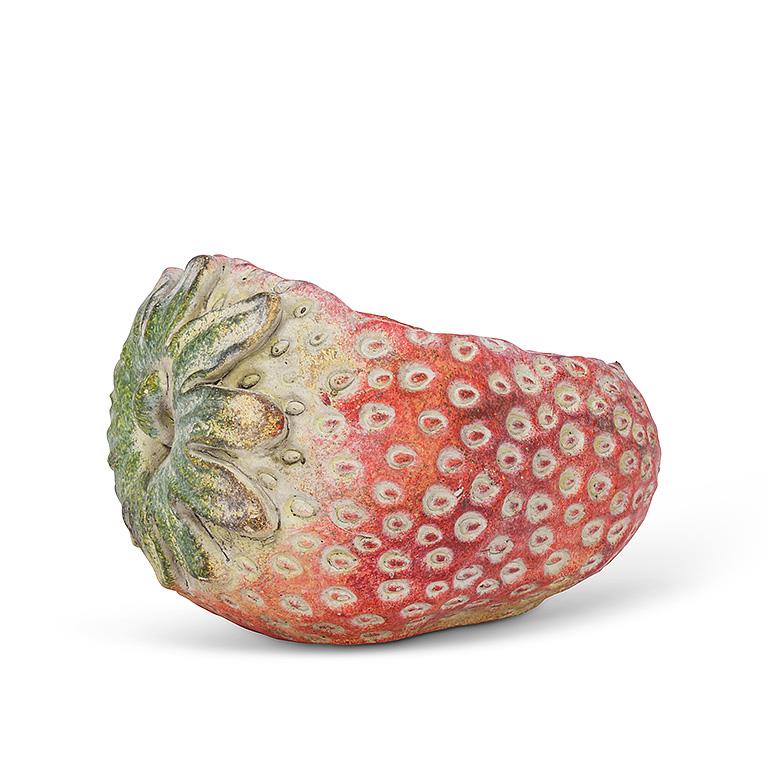 Laying Strawberry Cement Planter by Rust & Cinder