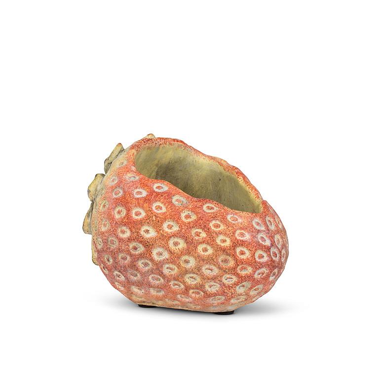 Laying Strawberry Cement Planter by Rust & Cinder