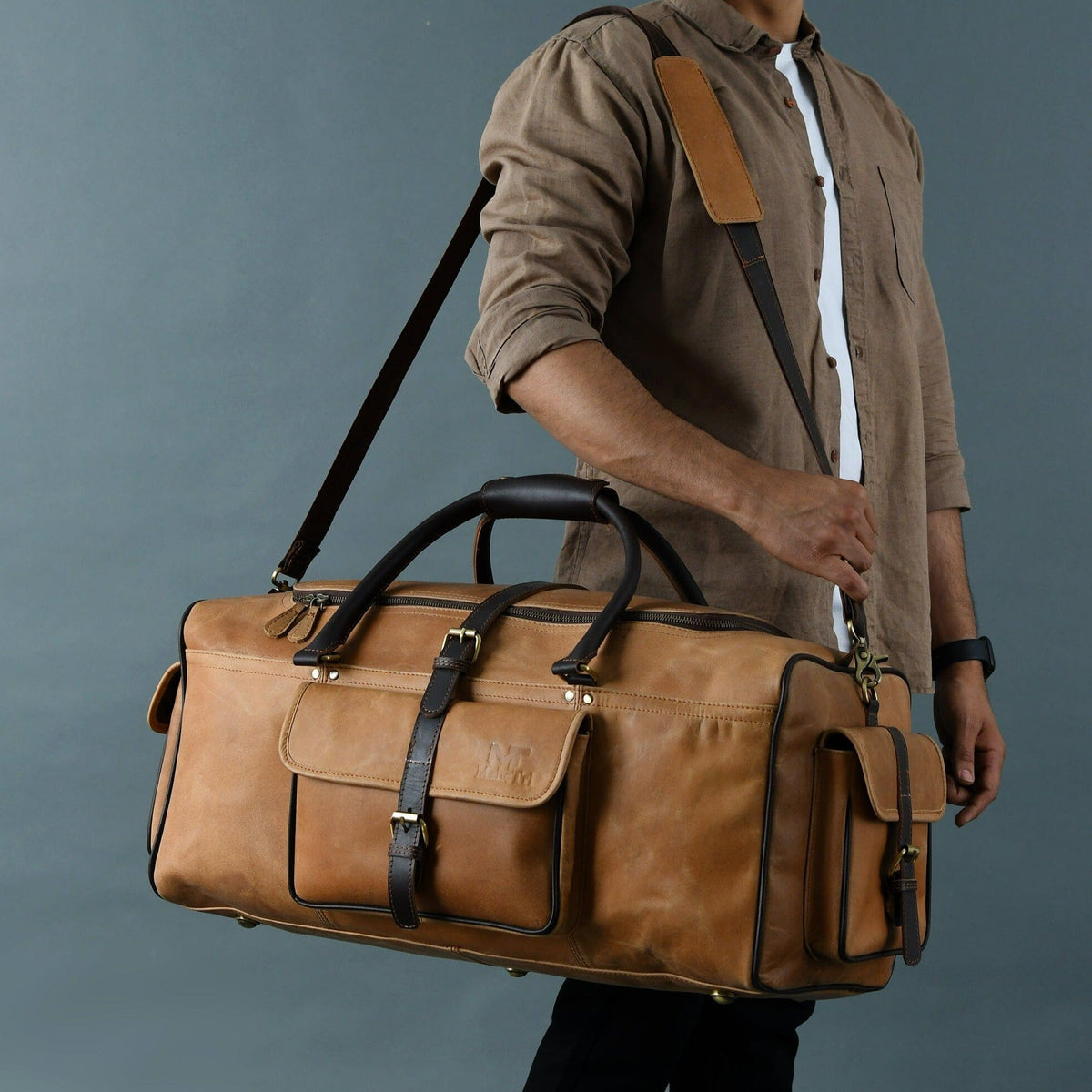 Corpus Travel Duffel by Classy Leather Bags