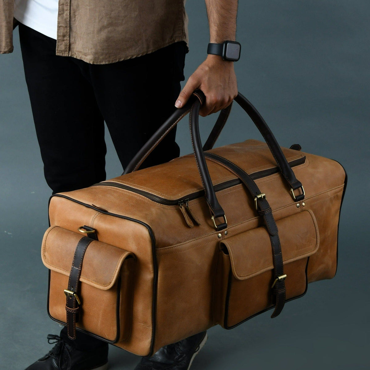 Corpus Travel Duffel by Classy Leather Bags