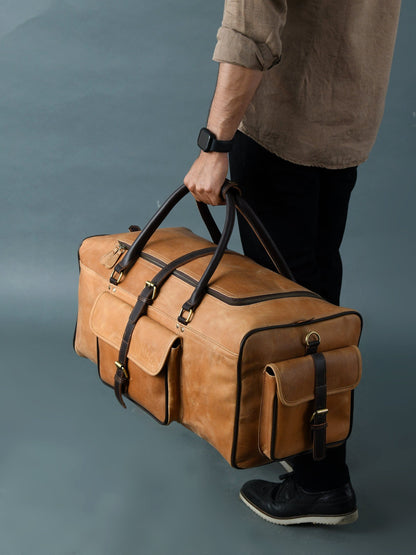 Corpus Travel Duffel by Classy Leather Bags
